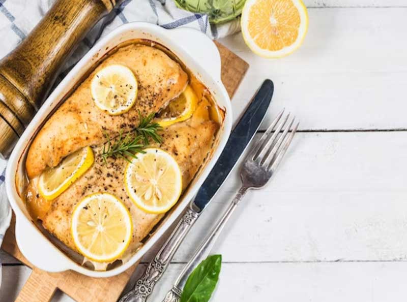 Receta fácil de pescado al horno con limón y hierbas